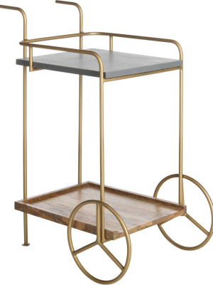 Handira 2 Tier Bar Cart Natural