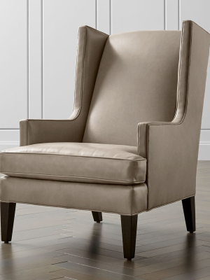 Luxe Leather High Wing Back Chair