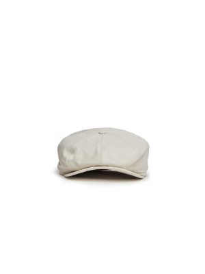 Tremelo Leather Newsboy Cap