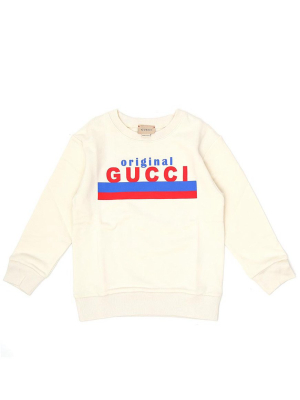 Gucci Kids Logo Print Sweatshirt