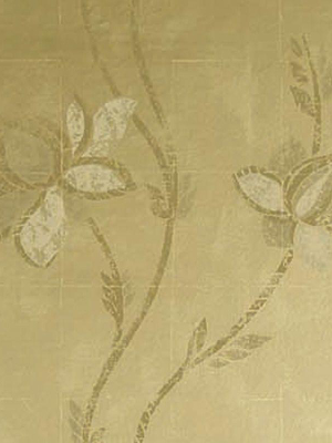 Ponchielli Wallpaper In Gold From The Lombardia Collection By Nina Campbell