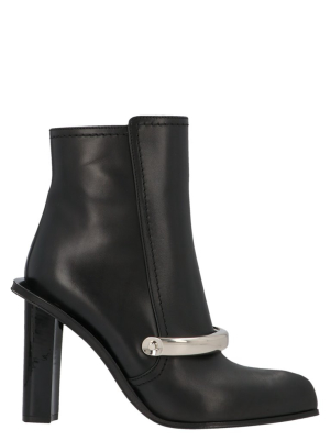 Alexander Mcqueen Block Heel Ankle Boots