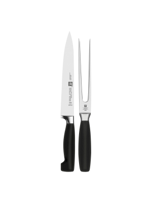 Zwilling J.a. Henckels Four Star 2-pc Carving Knife & Fork Set