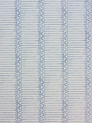 Dômiers Wallpaper In Blue From The Les Rêves Collection By Nina Campbell