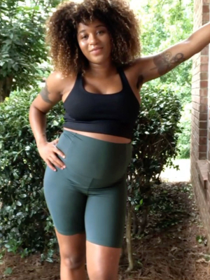 Moss Seamless Maternity Bike Short