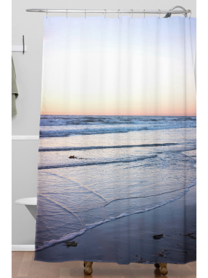 Sun Down Shower Curtain Blue - Deny Designs