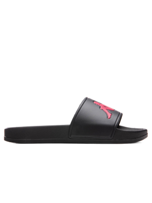 Kappa 222 Banda Adam 4 Slides - Black/fuchsia