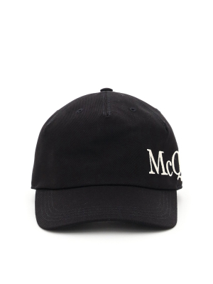 Alexander Mcqueen Logo Embroidered Hat