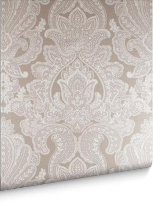 Souk Damask Wallpaper In Cardamom From The Exclusives Collection By Graham & Brown