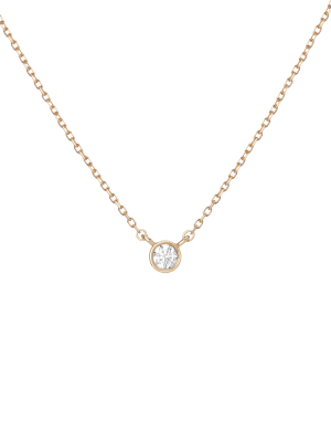 Xl Diamond Bezel Necklace