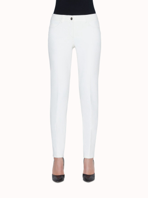 Slim Leg Cotton Denim Pants