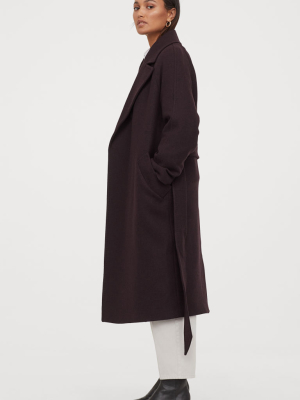 Wool-blend Coat