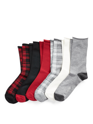 Plaid Crew Sock 6-pack