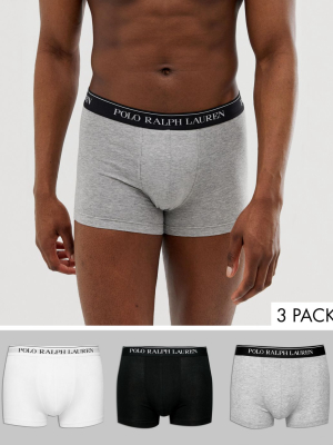 Polo Ralph Lauren 3-pack Boxer Briefs In Multi
