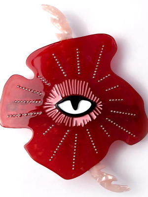 Poppy Flower Hair Barrette