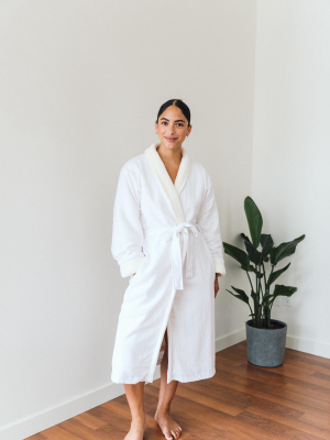 Tofino Towel Fleece Nordic Robe In White