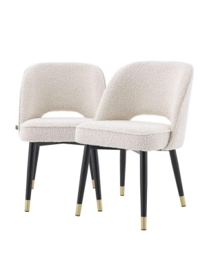 Eichholtz Cliff Dining Chair Set Of 2 - Ivory