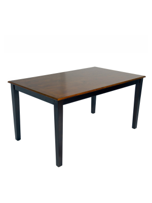 Nell Dining Table Brown/black - Home Source Industries