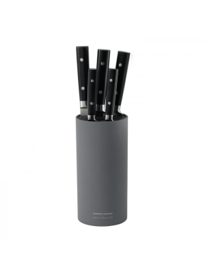 Kitchen Black 6-piece Knife Block Set