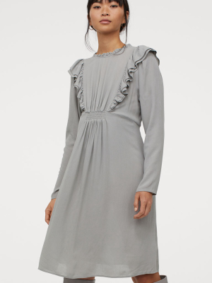 Mama Ruffled Viscose Dress