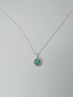 Jade Cove Necklace Silver, Turquoise