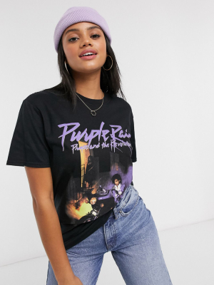 Daisy Street Relaxed T-shirt With Prince Print