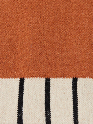 Suzanne Flat-weave Rug, Rust