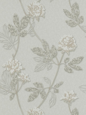 Ethan Floral Wallpaper In Taupe Design By Bd Wall