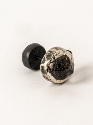 Stud Earring (fuse, 9mm, Herkimer Spike, Ka10kw+her)