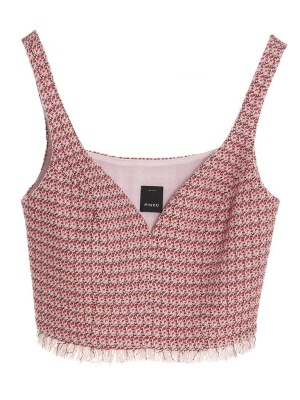 Pinko Tweed Crop Top