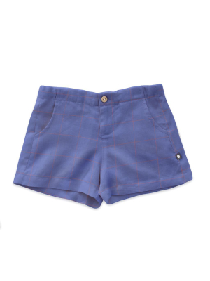 Oeuf Iris Check Shorts