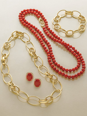 Multi-oval Link Gold Bracelet