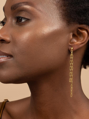 Double Chain Dangle Earrings