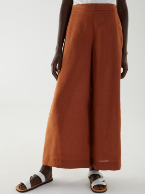 Linen Wide Leg Trousers