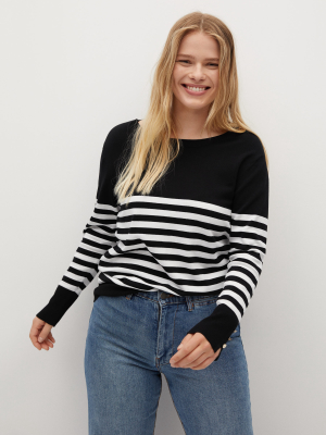 Horizontal-stripe Sweater