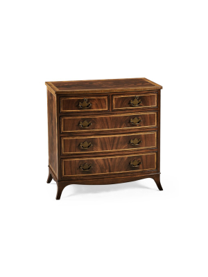 Mahogany Bedside Chest Of Drawers