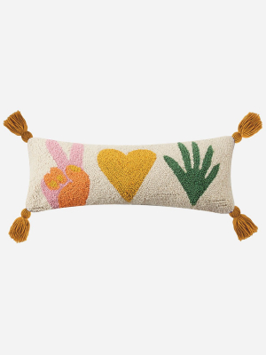 Peace, Love + Plants Hook Pillow By Jungalow®