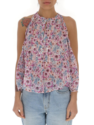 Isabel Marant Étoile Floral-print Sleeveless Blouse