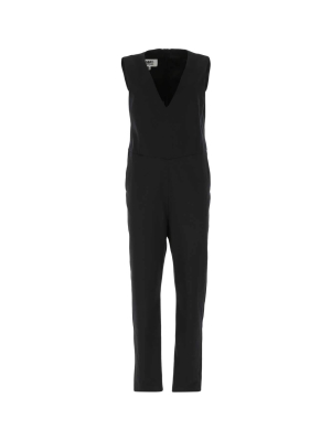 Mm6 Maison Margiela V-neck Belted Jumpsuit