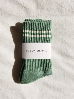 Striped Socks In Sage Meadow