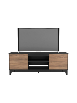 72" Rhapsody Tv Stand Black/cinnamon - Nexera