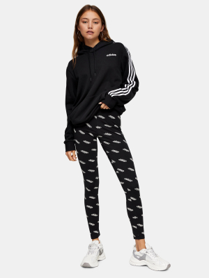 Black Logo Leggings By Adidas