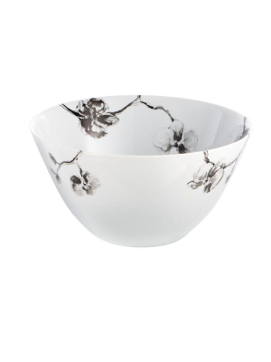 Black Orchid Serving Bowl