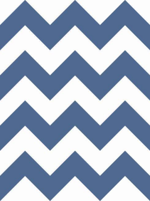 Chevron Sidewall Wallpaper In Navy From The A Perfect World Collection By York Wallcoverings