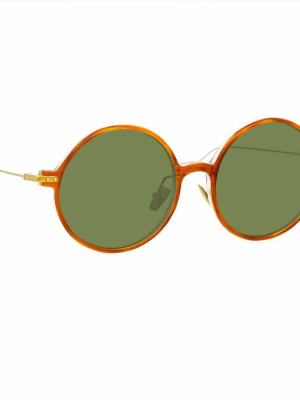 Linda Farrow Linear Savoye C11 Round Sunglasses