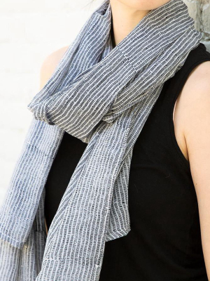 Gray Market Alice Stripes Black Scarf