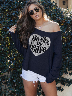 Be Nice Or Leave Beverly Sweatshirt