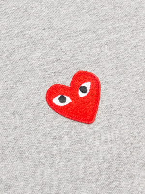 Comme Des Garcons Play Women's Multi Heart Zip Sweatshirt - Grey