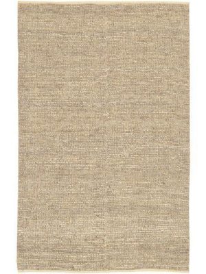 Continental Collection Jute Area Rug In Antique White