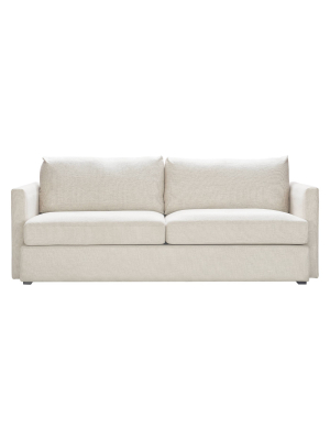 Amelie 61" Mid-century Modern Loveseat Off White - Adore Décor